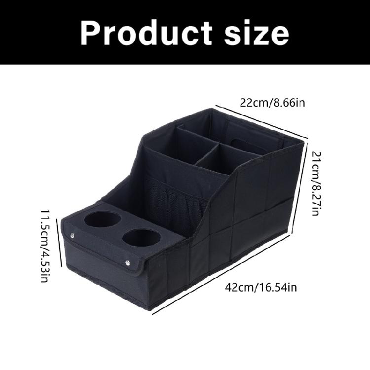 Multiunctional Automotive Organizers With 4 Storage Compartments Double Cup Holders For Car Interior Organization System