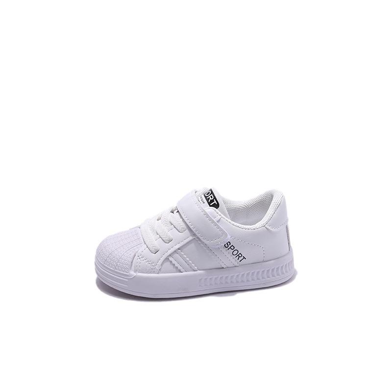 Unisex Kids' Casual Sneakers, Versatile Spring/Autumn Baby Walking Shoes, Children's Kindergarten White Shoes & Infant Footwear.