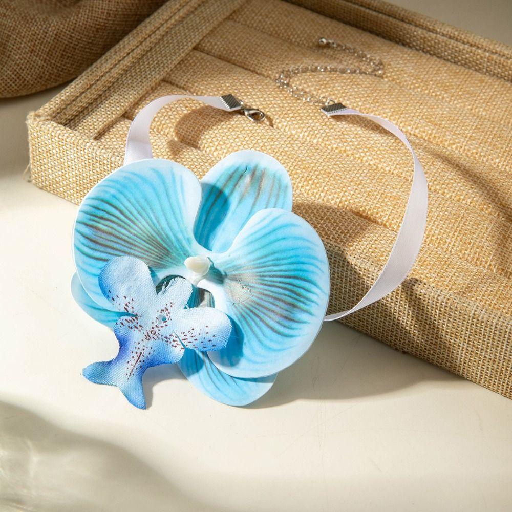 Charm Flower Necklace High-end Flower Choker Exquisite Beach Jewelry Women