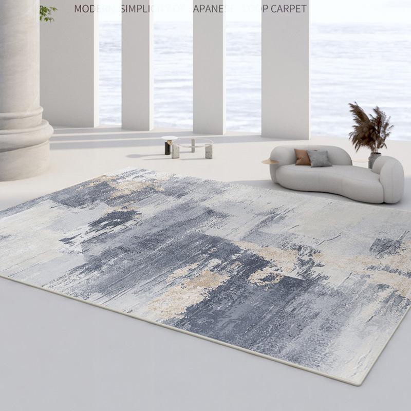 Carpet with Simple Lines and For Living Room and Bedroom Home Decoration.