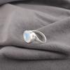925 Sterling Silver Milky Opal Gemstone Ring Handmade Jewelry Oval Shape Ring RR-53-20