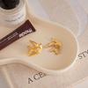 Yori Exclusive Design Peace Dove and Swallow Earrings Temperament Versatile Wear Fashion Jewelry 18K Golden PVD Plated New