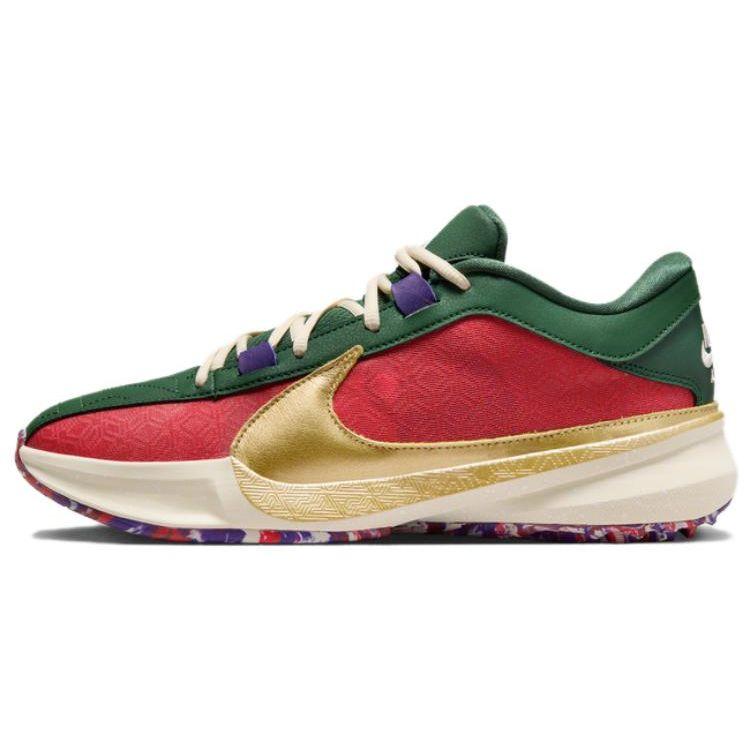 

Nike Zoom Freak 5 EP Men Gym Red Metallic Gold Fir Court Purple DZ2945-600 EU 44