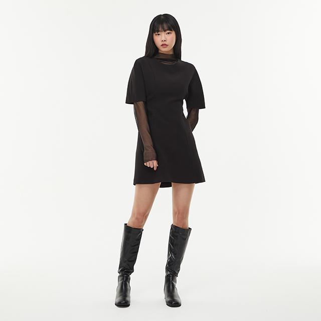 LAP Drop Short Sleeve Mini Dress Aq1Wo265