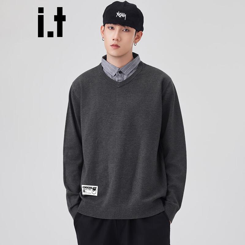 CHOCOOLATEit Men s Faux Two-Piece Knit Sweater M