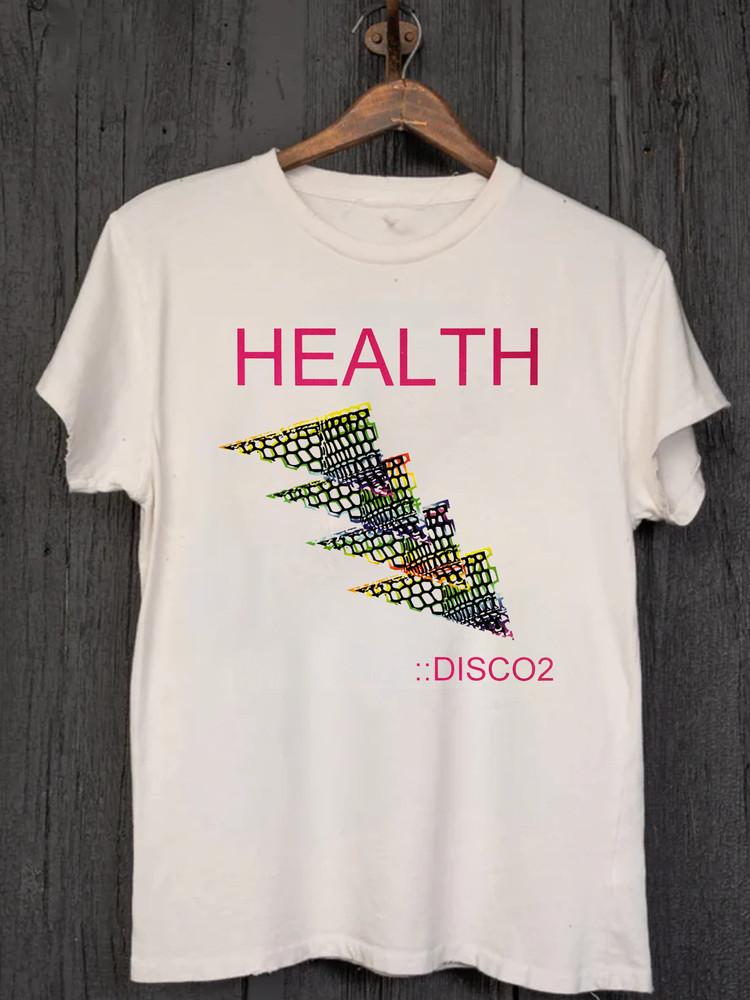 

HEALTH Band DISCO2 White T Shirt Full Size S-5XL Unisex T-Shirt XXXL