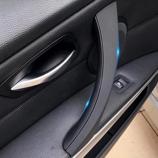 

Rear Left Door Panel Handle Pull Interior Trim Cover For BMW E90 325i 328i Black