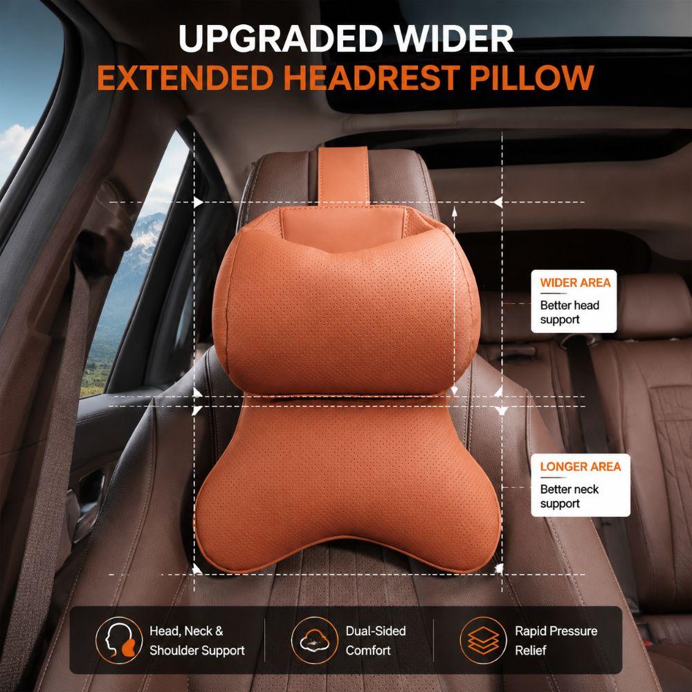 Universal Car Seat Shoulder Pillow Adjustable Car Headrest Car Neck Support Headrest  Four Seasons
