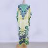 European & American Style Beach Cover-Up: Printed Long Robe Rayon Dress for Seaside Vacations and Swimwear.