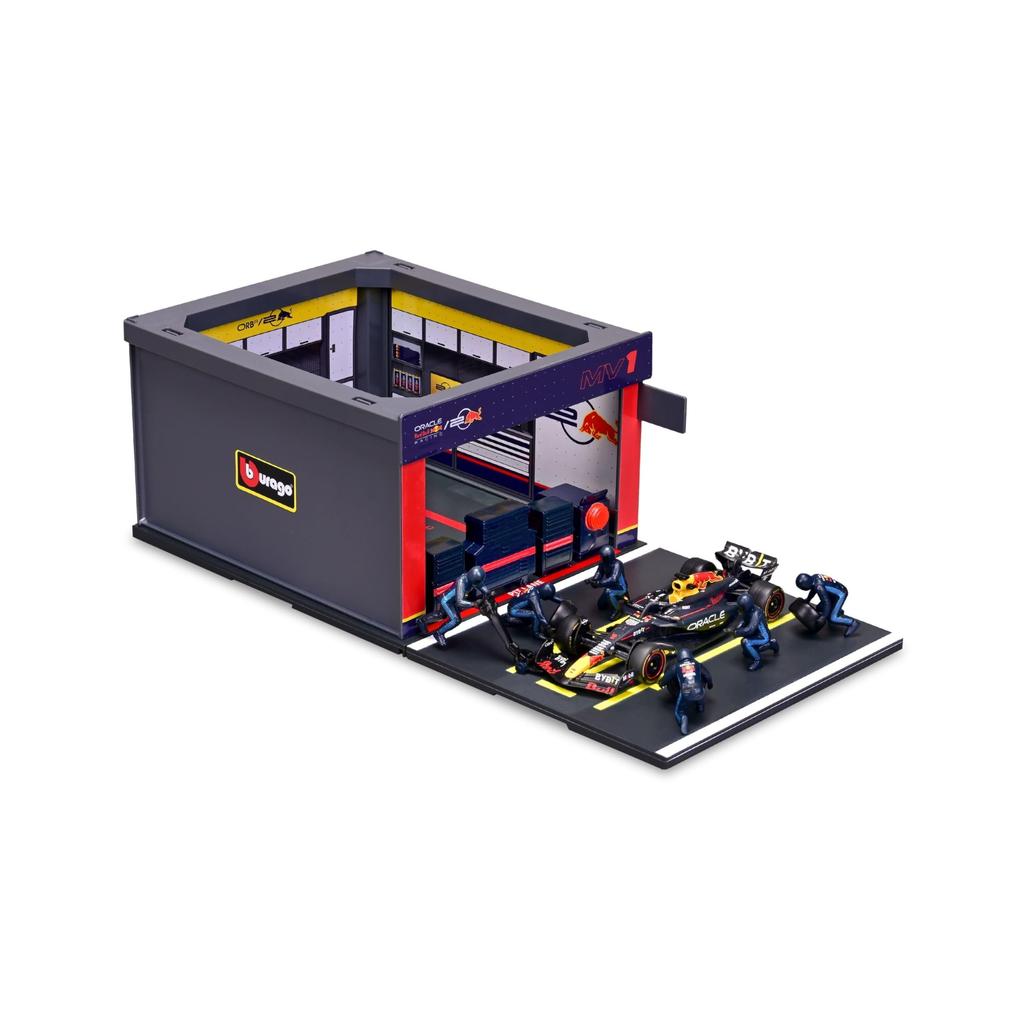 Bburago Formula Pit Pass Red Bull RB20 Max Verstappen 2024 Diecast Miniature Car Finished Product 1/43 #1 / 18-38453 (#1)