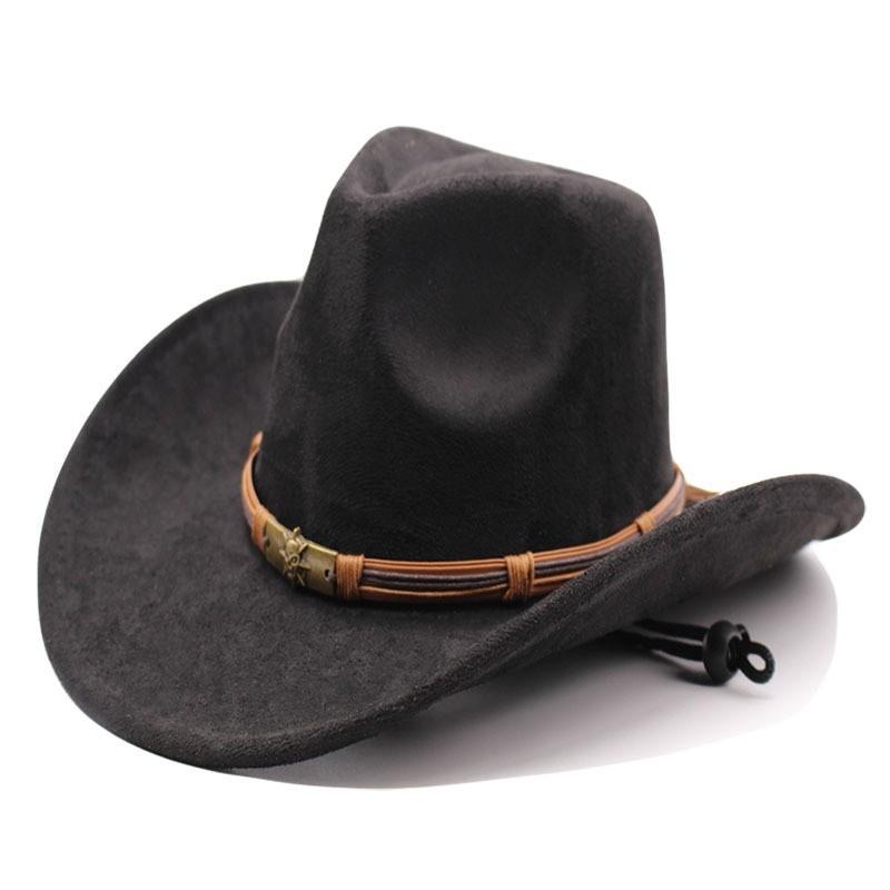 Cowboy Hat With Chain And Starry Sky Compass For Western Style Men And Women