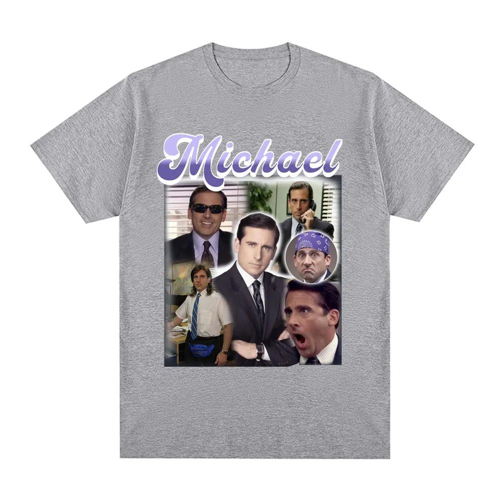 

Michael Scott Prison Mike Salutes Office T-shirtTV Drama Dwight Schrute Jim Halpert Short Sleeve T-shirt 4XL