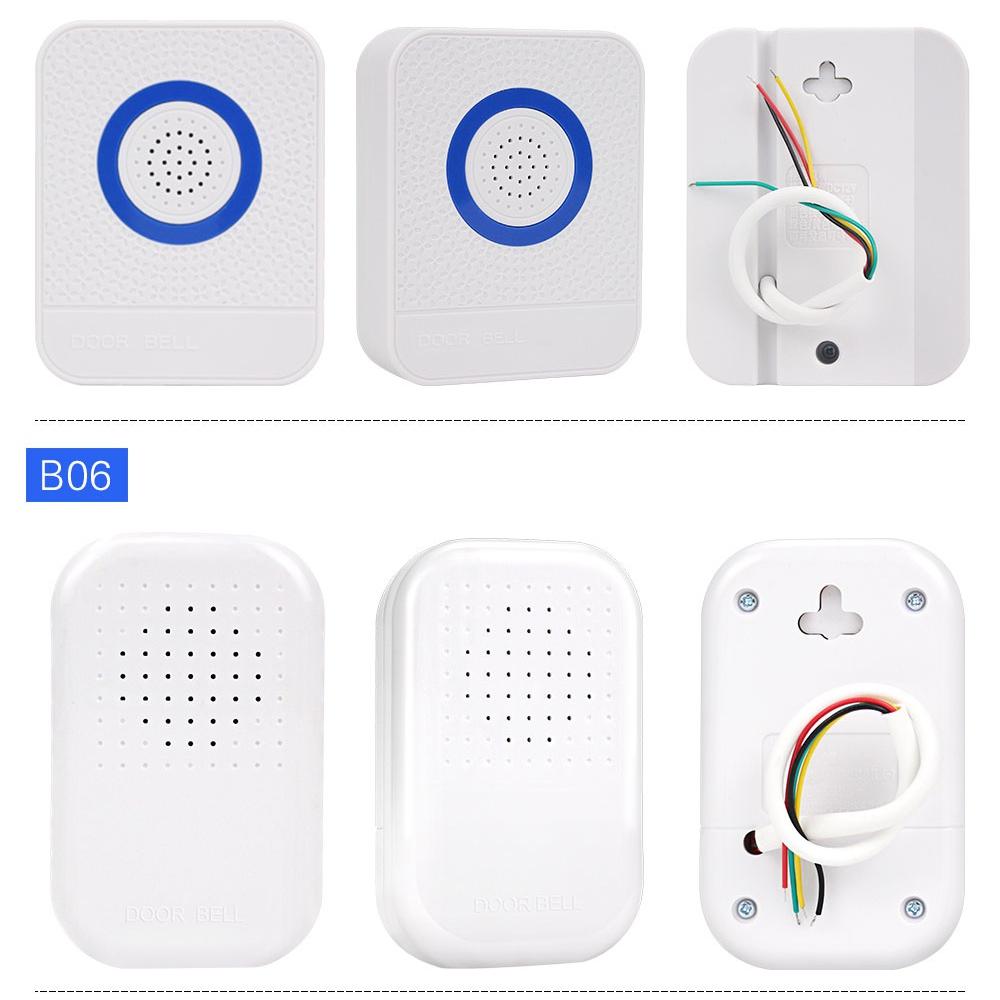 4 fios com fio branco campainha dc12v controle de acesso campainha da porta eletrônico dingdong toque botão para sistema segurança em casa