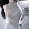 Women's Korean Soft Skin-Friendly Sexy Slimming Sleeveless Turtleneck Vest