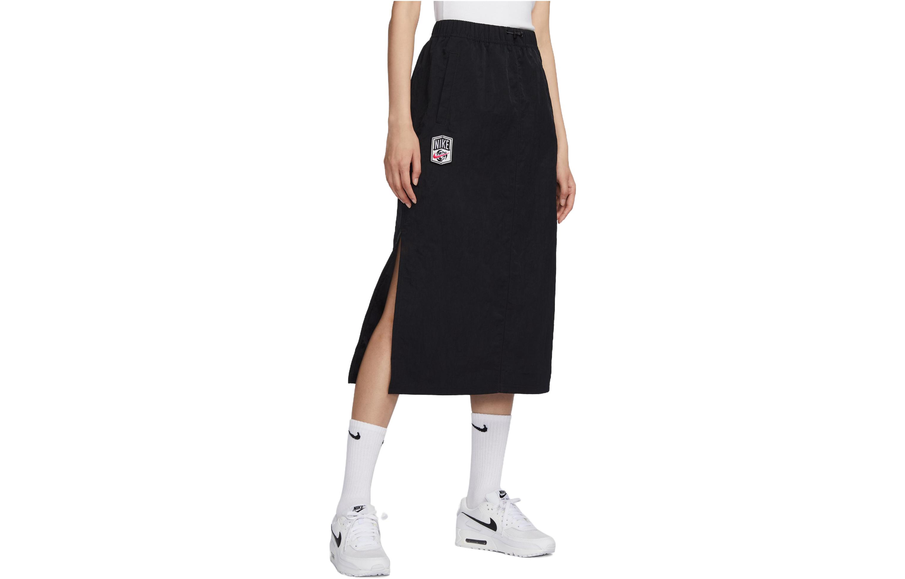 Nike Women ss Woven High Waist Skirt Black FQ0702-010 XL