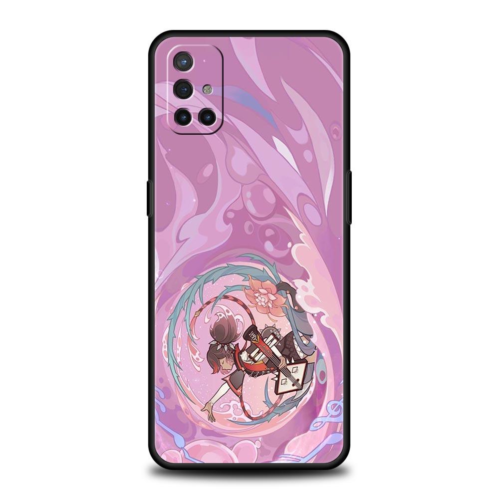 Genshin Impact Cartoon Logo Phone Case For OnePlus 10 9 Pro 9T 10R 9R 9RT 8T 8 7 6T 7T Nord 2T CE 2 5G N200 N10 N100 Black Cover