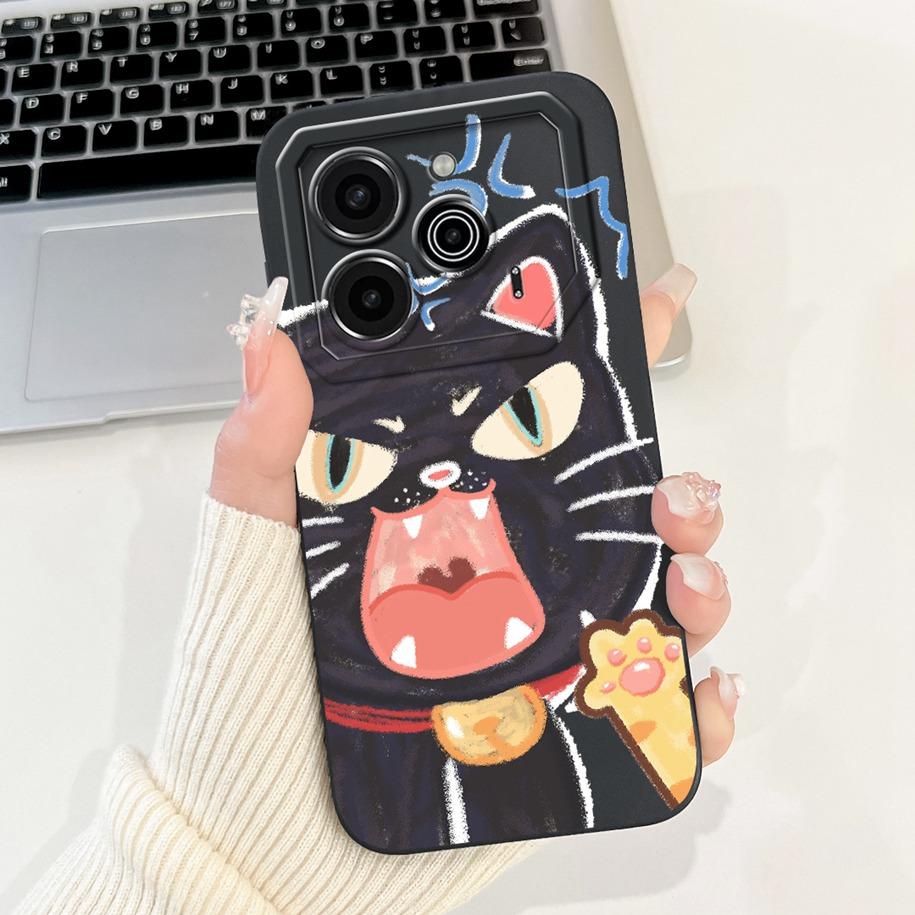 Für Tecno Pova 6 Pro 5G 2024 Hülle LI9 Kameraobjektiv Schutzabdeckung Niedlicher Panda Cartoon Weicher Stoßfänger Für Tecno Pova 6 Pova6 5G Capa