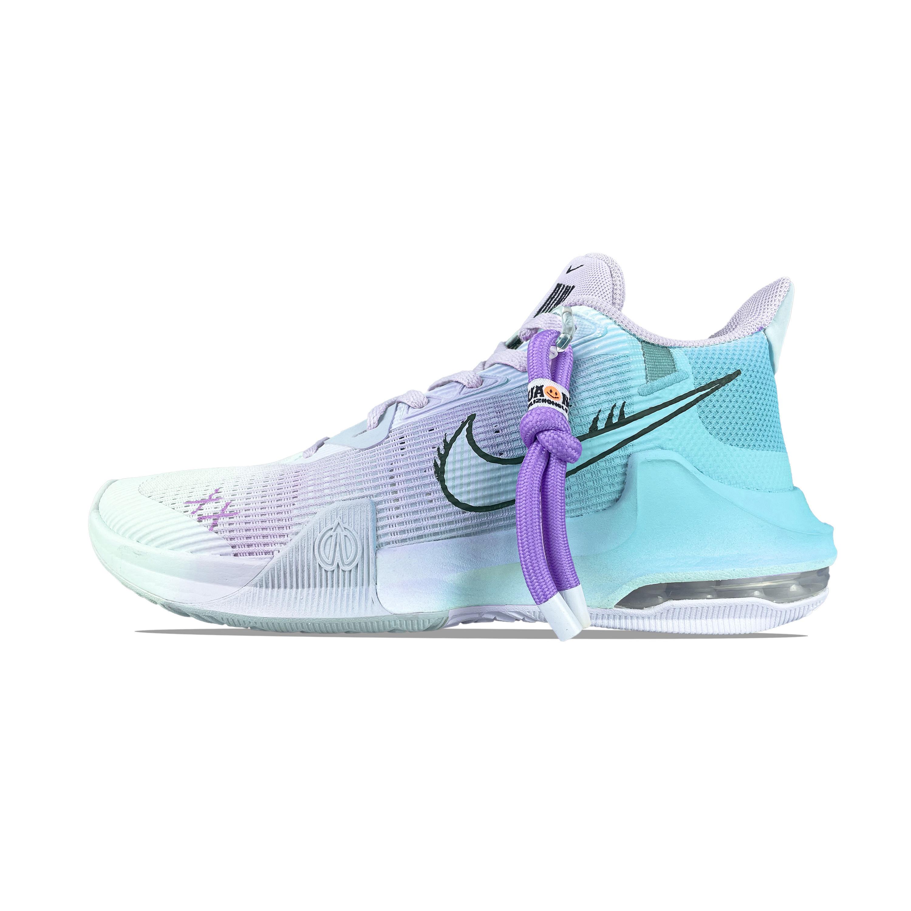 

Nike Air Max Impact 3 Cushioning, Wear Resistant Low top Basketball Shoes Unisex Blue Purple DC3725-101(Team761-) 43