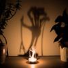 Wooden Crafts Ghost Candles Ghost Horror Halloween Party Decoration Home Living Room Ornament
