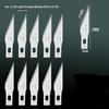 Glue Stripping Instruments and Flat Blade Scalpel; Repairing & Film Fitting Hand Knife; 5, 11, 17# BSD Engraving Blade