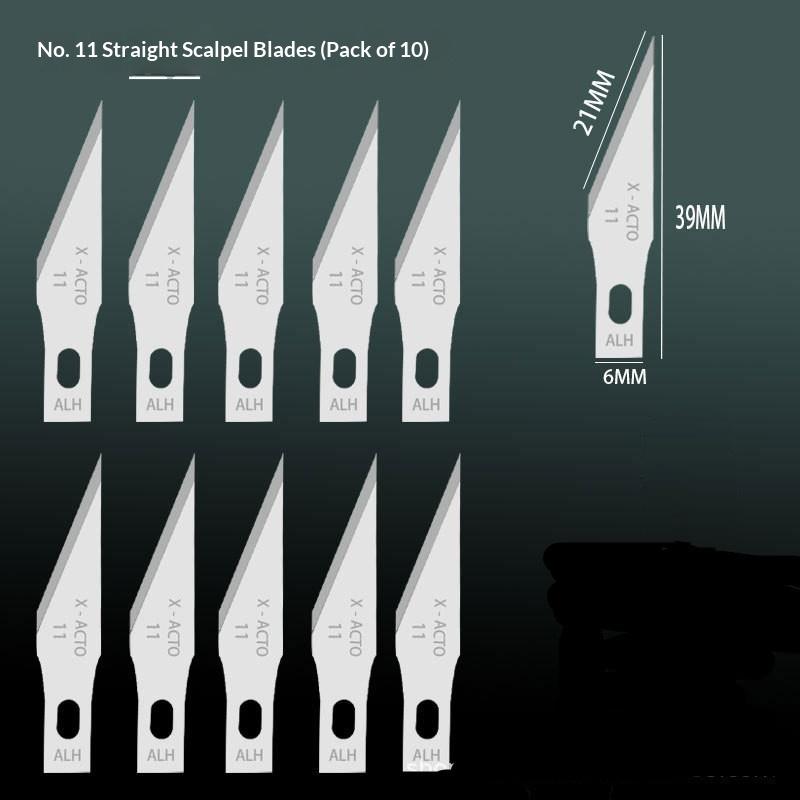 Glue Stripping Instruments and Flat Blade Scalpel; Repairing & Film Fitting Hand Knife; 5, 11, 17# BSD Engraving Blade