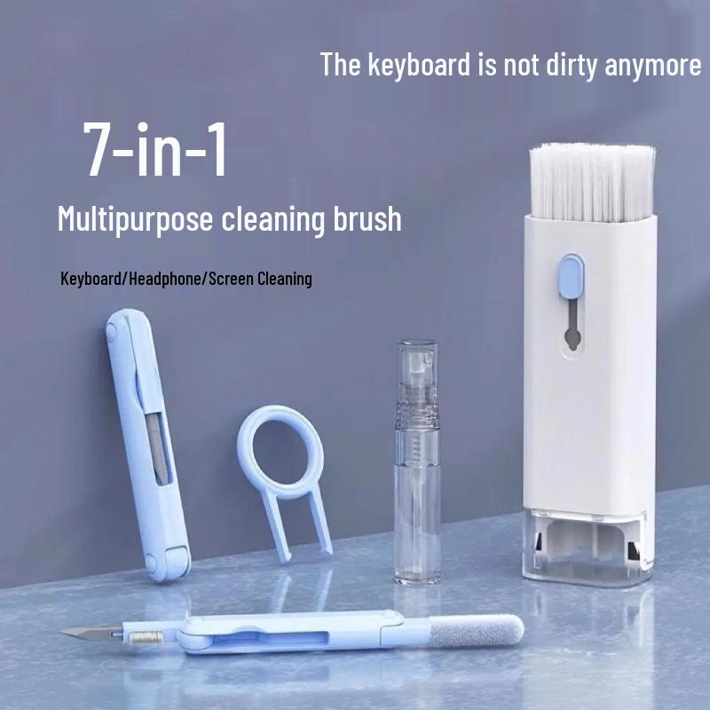 

7-in-1 Bluetooth Headset & Keyboard Cleaning Brush for Screens and Dust Removal
