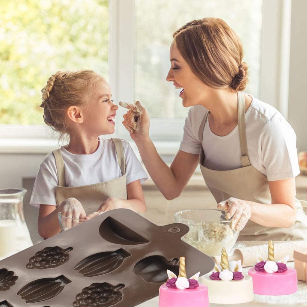 Silicone 11 Fruit Chocolate , Ice Grids Pudding Jelly Baking