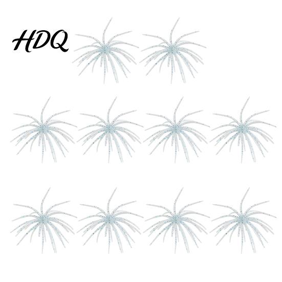 Sea Urchin Soft Baits for Bass Fishing Floating Lures Highly Elastic TPE Bionic Baits Lakes Flexible Realistic Tentacles Lures Trout Bluegill