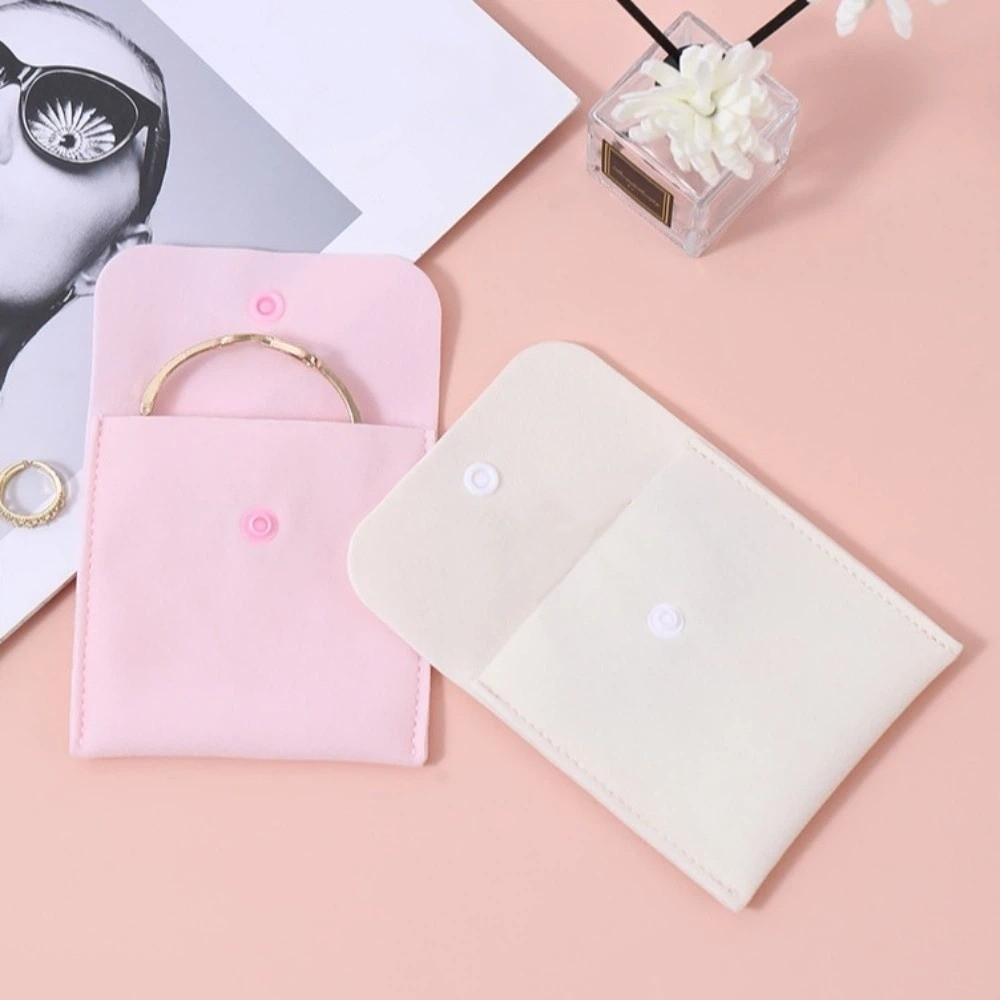 Small Necklace Ring Packing Bag Foldable Earrings Organizer Simple Mini Jewelry Display Bag  Gifts