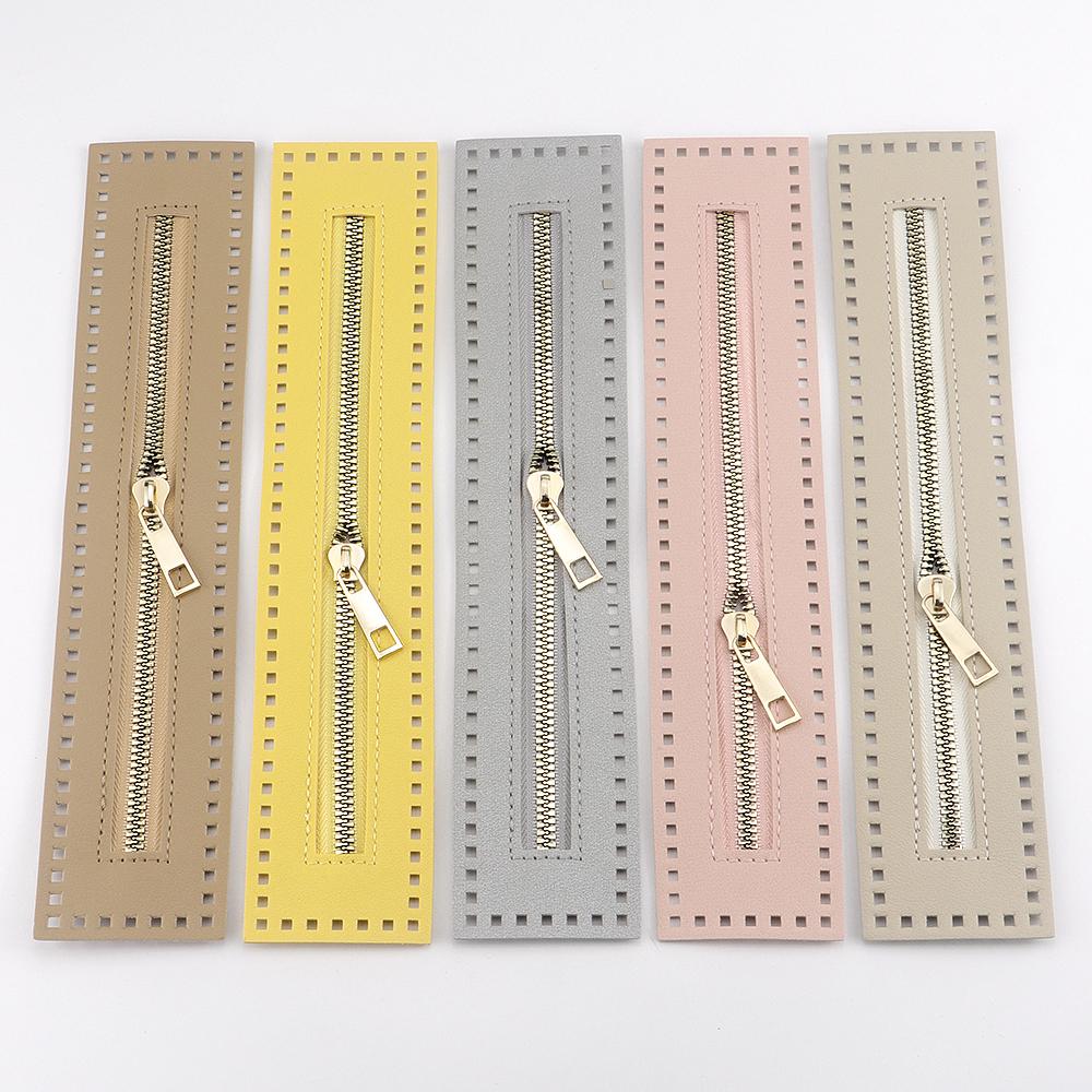 5pc 27cm length zipper strap with sewing hole accessories, DIY zipper material for hand crochet yarns bag/ luggage zipper strip