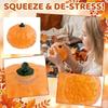 Pumpkin Shaped Stress Relief Squishy Toy Soft Squeeze Toy with Liquid Filling 7x5 5cm Size for Kids and Adults Sensory Play and Relaxation
