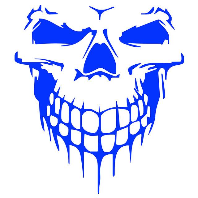 Car Sticker Removable Waterproof Colorful Laser 3D Skull Vinyl PET Decal Sticker Auto Exterior Styling Decoration Accessories