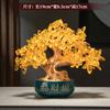 1pc Resin Money Tree Ornament Feng Shui Accessories Wealth Absorbing Ornaments Store Front Desk Decoration Promotion Gift