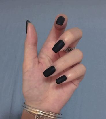 

Black False Nail Tips One Size чёрный