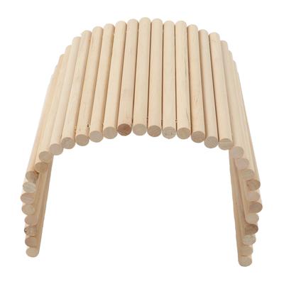 Pont Hamster en Bois Cachette Flexible en Bois pour Cochons d'Inde Furets Hérissons Chinchillas Lapins Petits Animaux