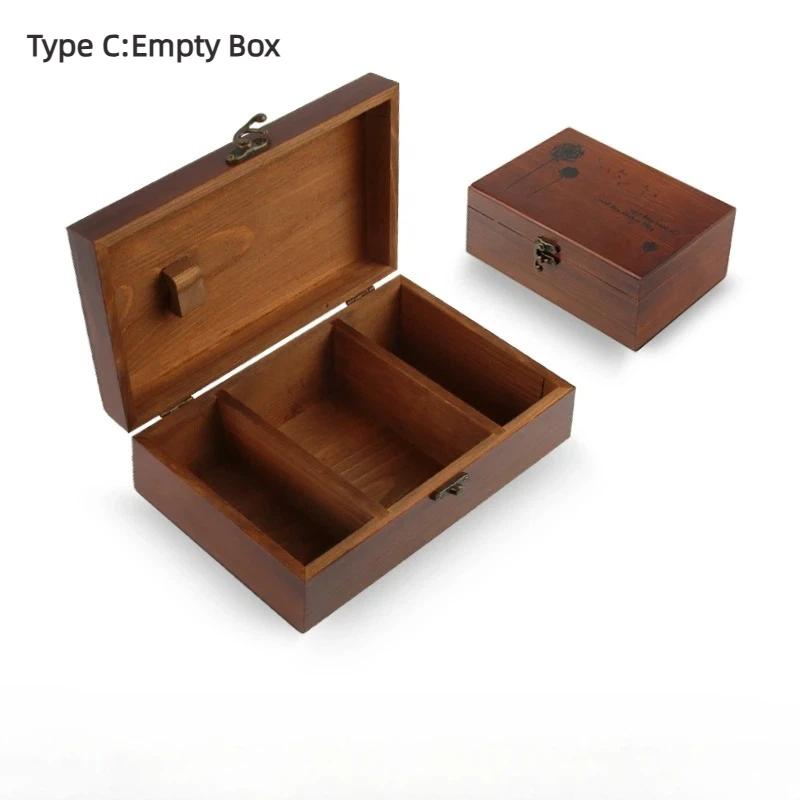 

Wooden Sewing Box Organizer - Multi-Compartment Storage for Needles,,Thread & DIY Craft Tools Type C