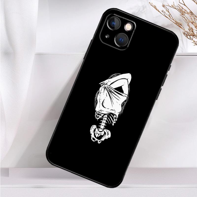 Aesthetics Skeleton Shockproof Case For iPhone 17 15 16 Pro Max 11 14 Plus 12 13 Mini 16e 17 Air Phone Cover