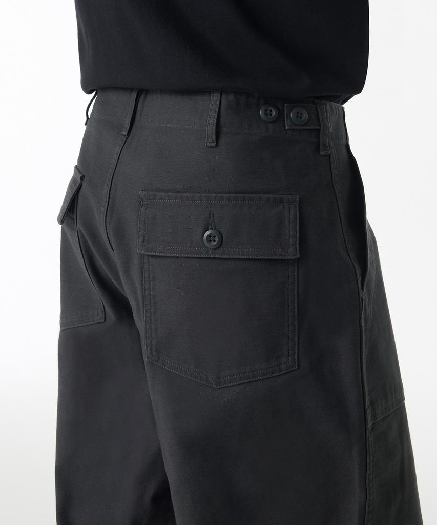 MUSINSA STANDARD Wide Replica Fatigue Pants [Dark Gray]