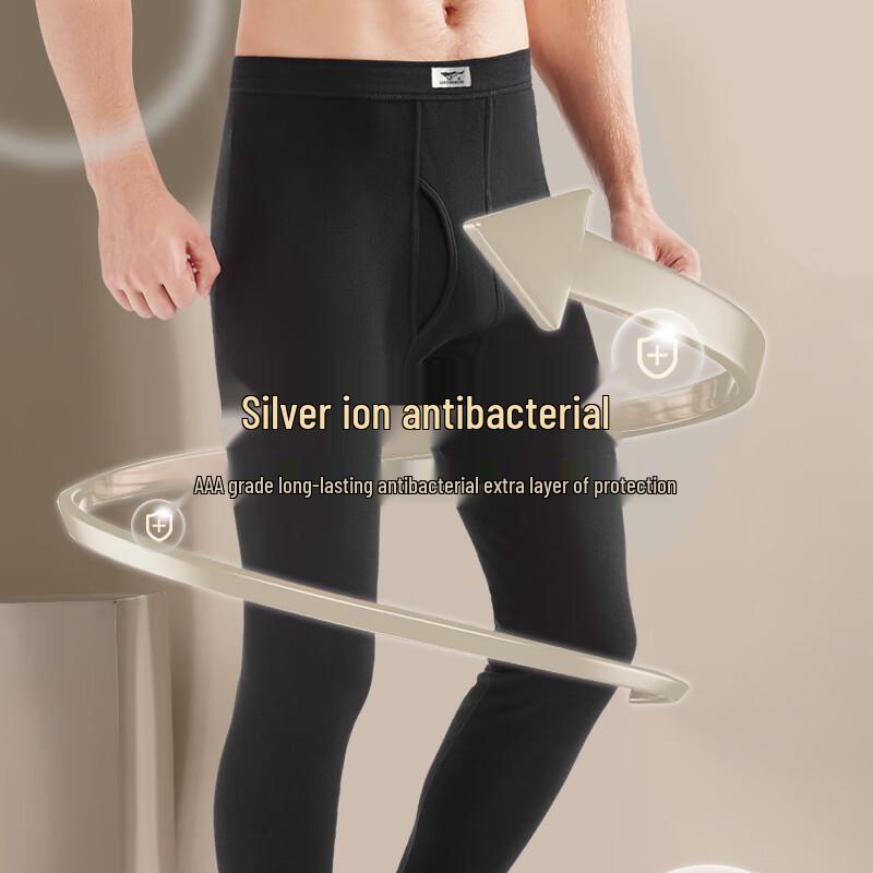 Qipilang Men's 100% Cotton Thermal Long Johns