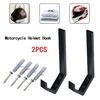 2Pcs Motorcycle Helmet Hooks Holder Display Rack Hanger Wall Mount Display Holder Coat Hats Hook Door Cabinet Luggage Bracket