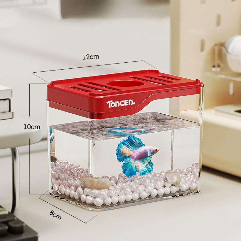 Resistant Falling Fish Tank Square Turtle Tank Ecologicals Tank  Ornamental Fish Decor