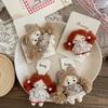 1pc Long-hair Girl Hairpins Elastic Hair Band Children's Hairpins Cartoon Side Clip Hair Rope Tie Rubber Band Barrettes Headwear