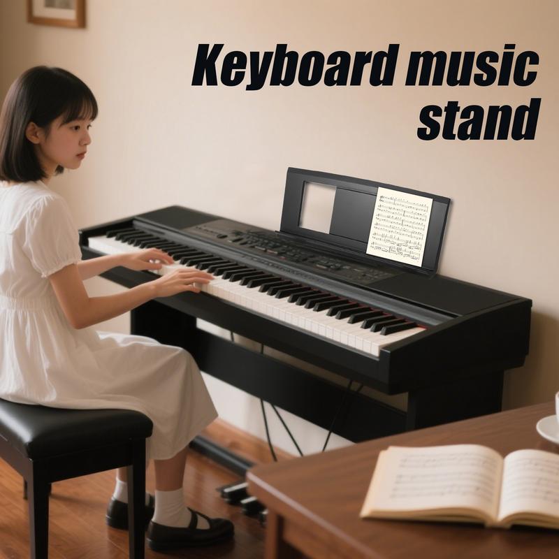Piano Music Stand Portable Music Sheet Stand Adjustable Accessories Instrument For Musical Stage Performance Teachers Musicians