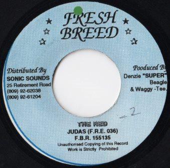 

7inch Record JUDAS - The Red FRE036 Fresh Breed Jamaica Reggae, Ska & Dub Used