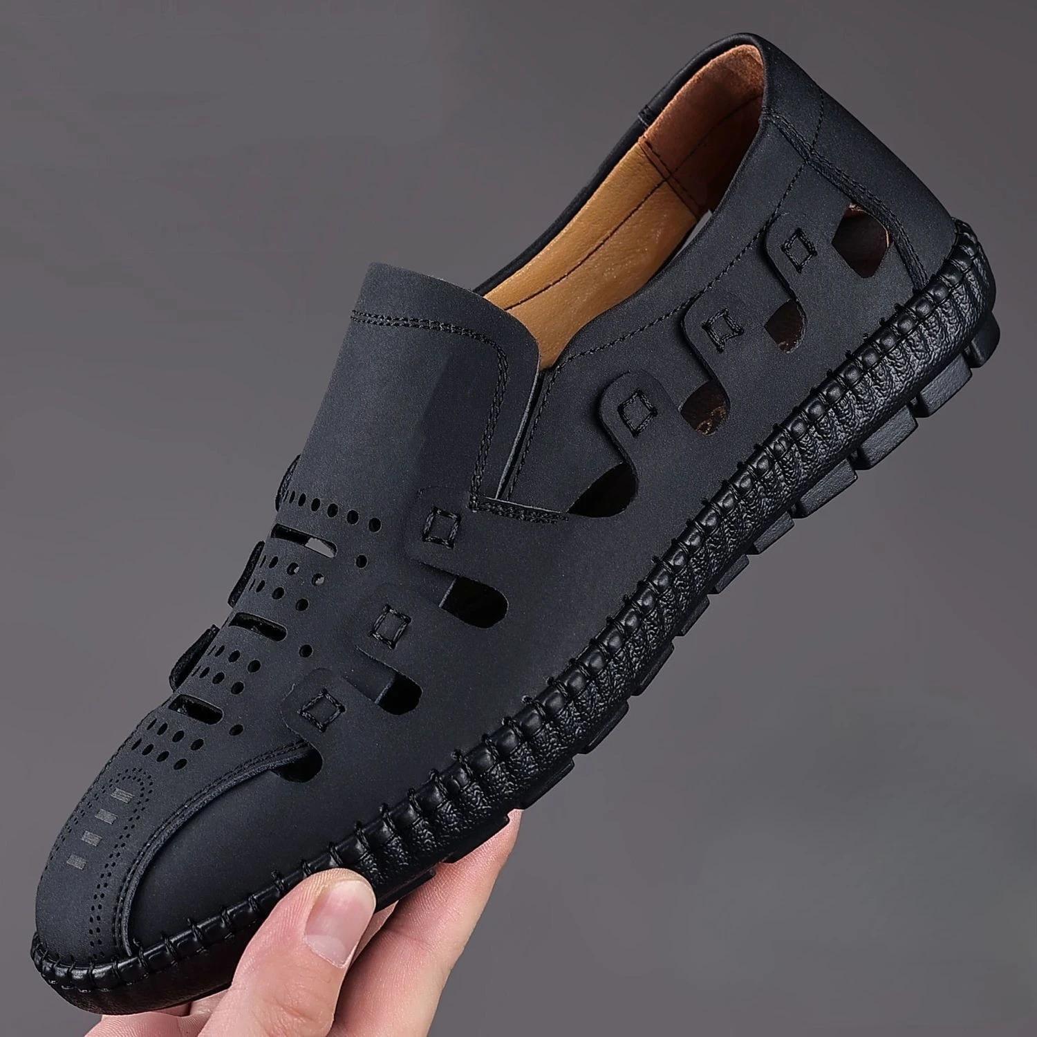 

Модная Сверхлегкая Мужская Обувь Обувь с Отверстиями Уличный Треккинг Пеший Туризм Оригинальная Нескользящая Оптовая Размер 41 Повседневное Использование Тренд 2025 Мужские Сандалии 39