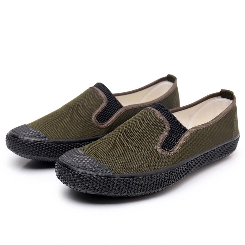 Camouflage shoes labor insurance shoes liberation shoes construction site shoes one pedal casual shoes vulcanized shoes canvas shoes farmland shoes