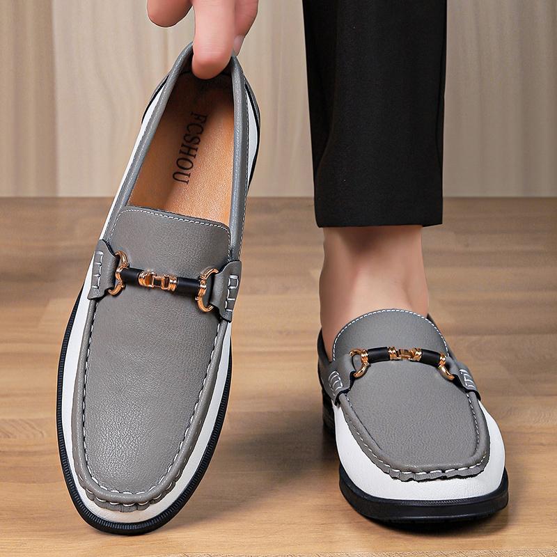 2025 Men's Genuine Leather Loafers Slip-On Comfortable Casual Shoes All-match Dress Shoes for Men Business Classic Penny Flats