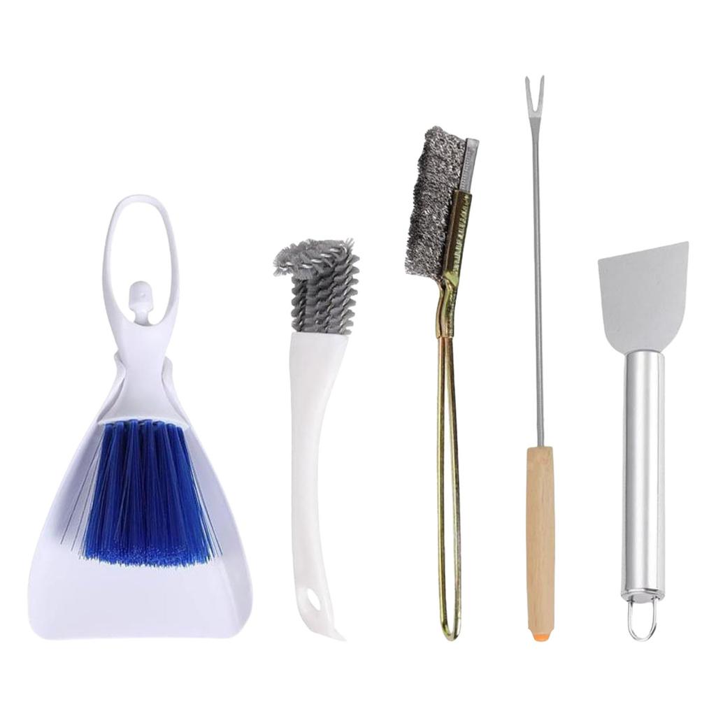 5Pieces Bird Cage Cleaning Set Stainless Steel Poop Remover Tool for Parakeet and Small Animal Cage Maintenances