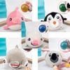 3.14in Cute Animal Anti-stress Squeeze Ball Plush Toy For Tactile Stimulation And Focus