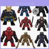 Marvel Superhelden Iron Man Loki Groot Bausteine Große Figuren Spielzeug DIY Bausatz